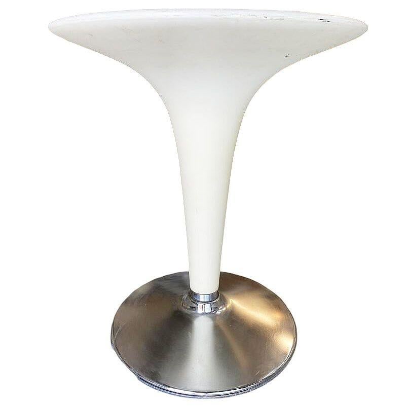 Philippe Starck Style White Modernist Stool and Table Set - 3