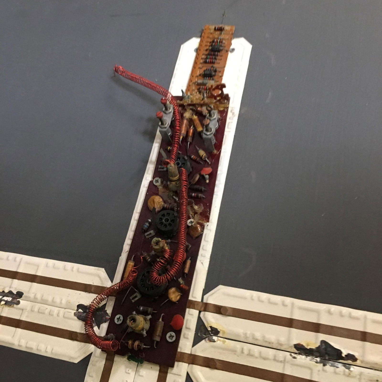 Abstract "Tronic Cross" Artography Large Mixed-Media Sculpture by Pasqual Bettio - 5