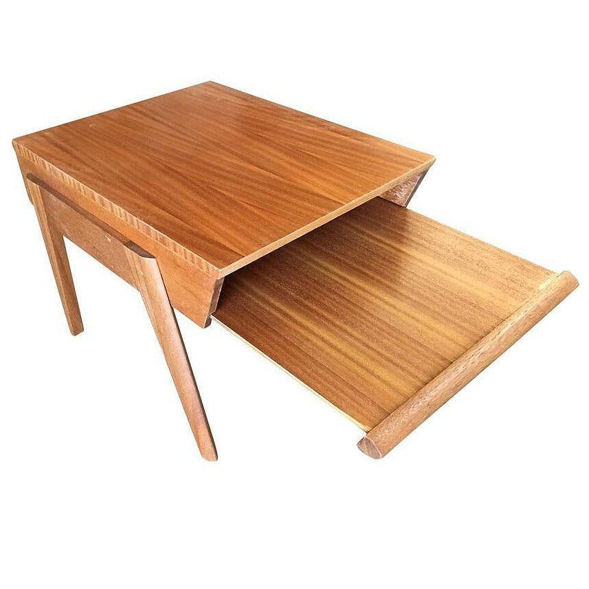 Brown-Saltman Magazine Tray Side Table by John Keal, Pair - 5