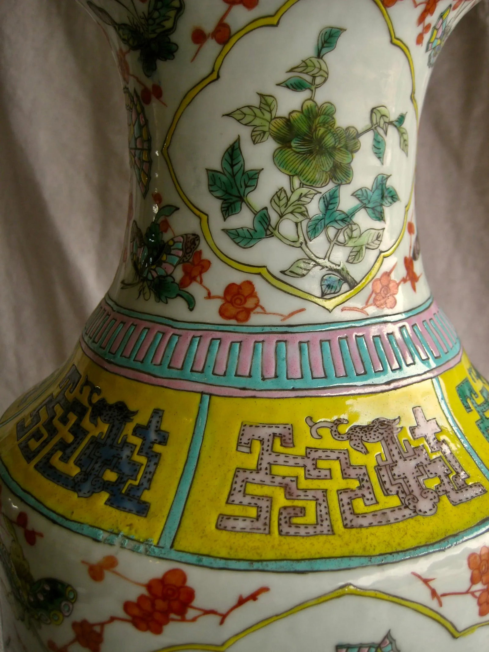 19th Century Large Chinese Vase Bronze Mounted Lamp - 10