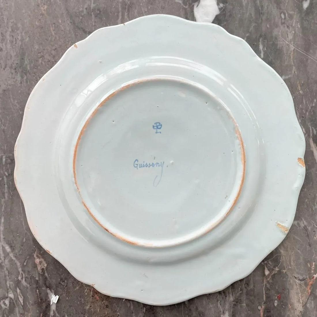 19th Century French Porquier Beau Quimper Faience Plate - 3