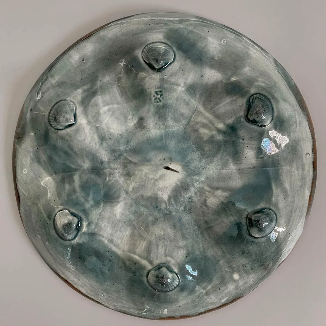 19th Century English Fielding Majolica Oyster Plate - 3