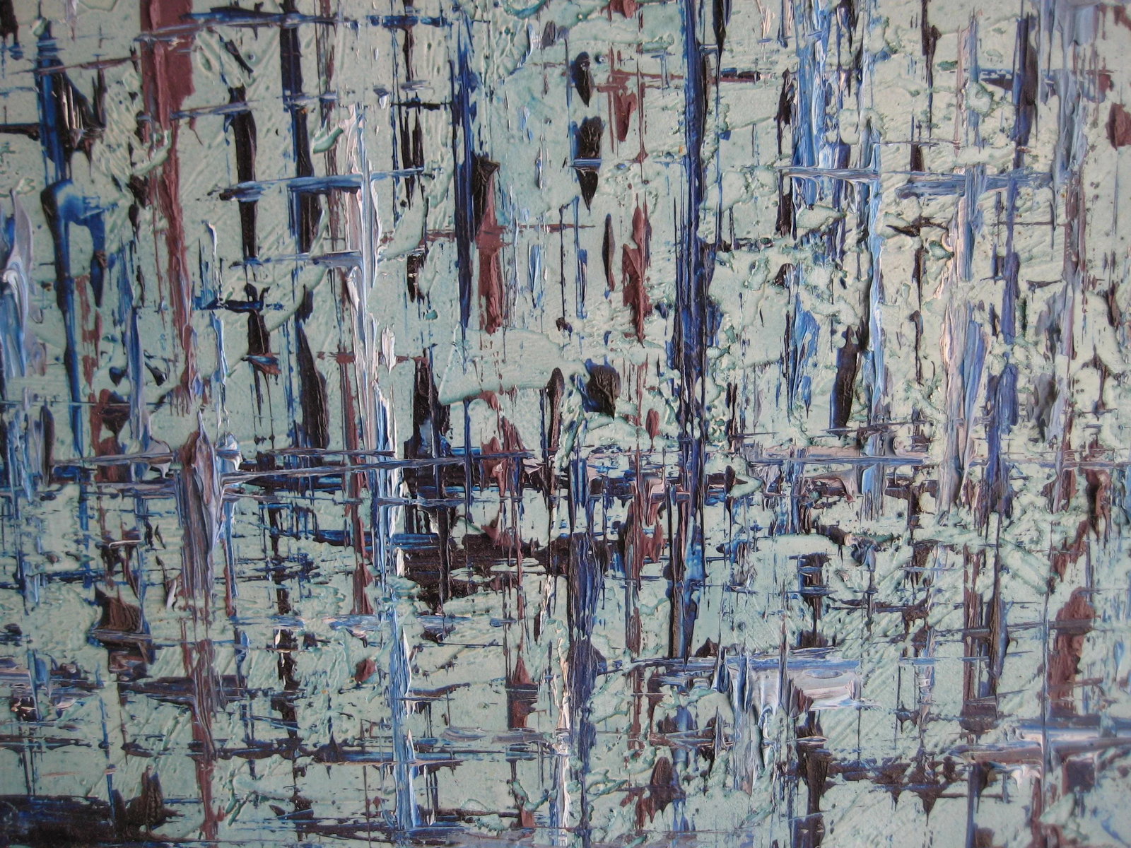 Mid Century Abstract Acrylic Painting - 4