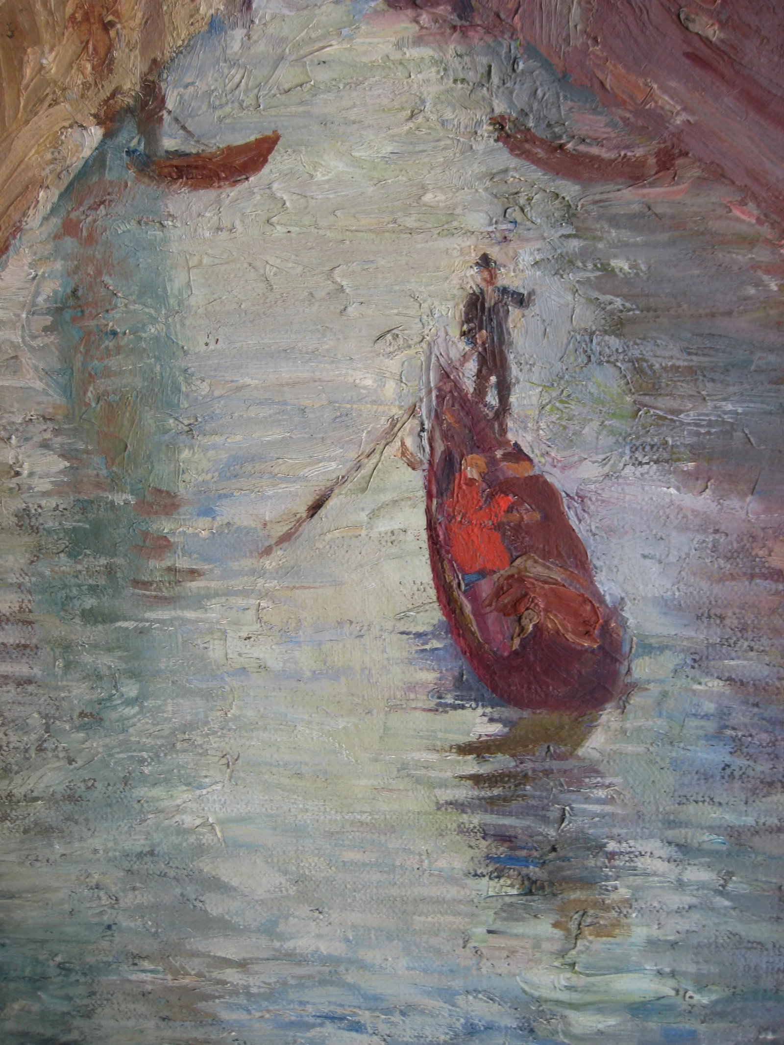 Impressionist Style Oil Painting of Venise Circa 1930 - 4