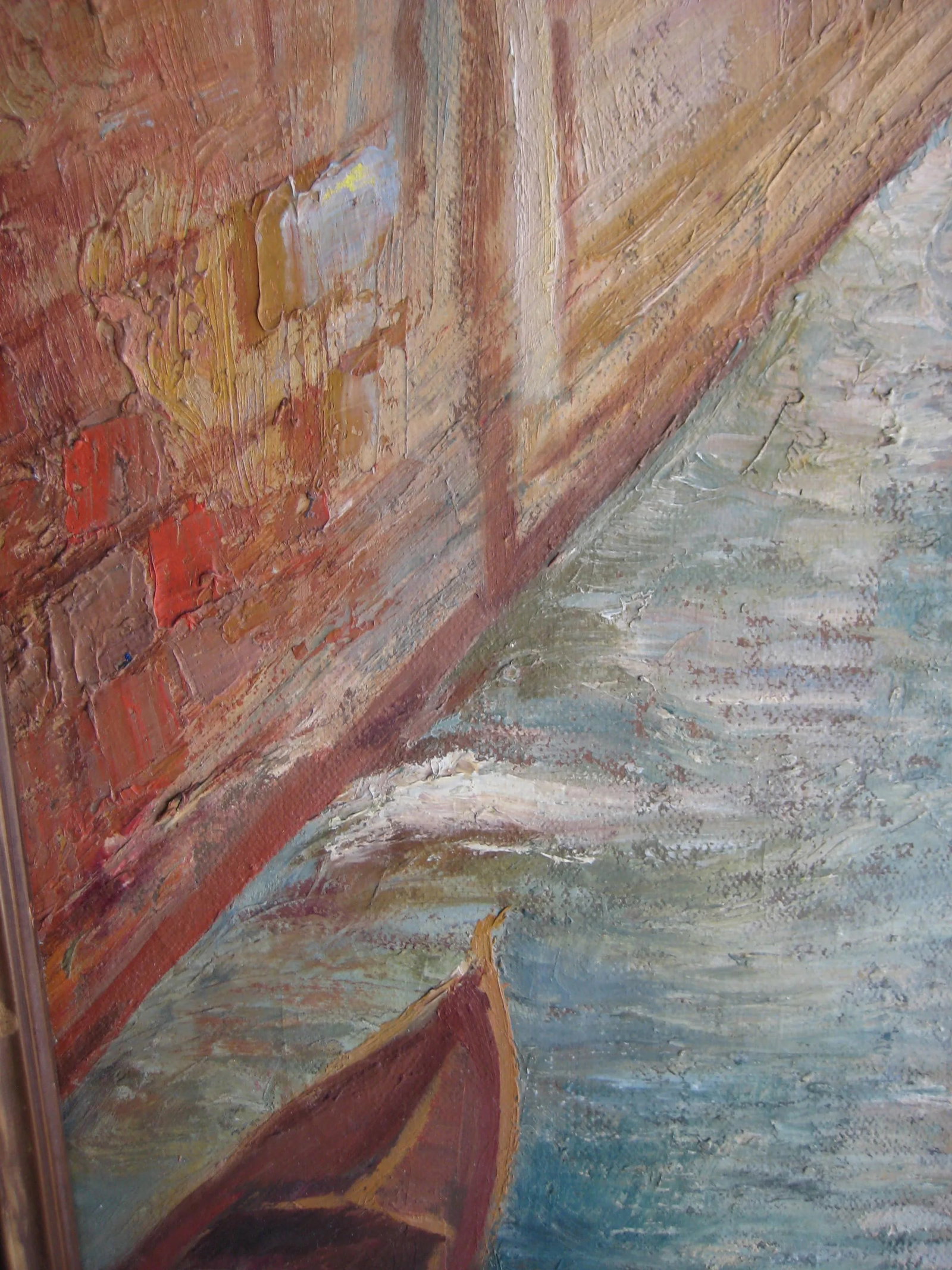 Impressionist Style Oil Painting of Venise Circa 1930 - 6
