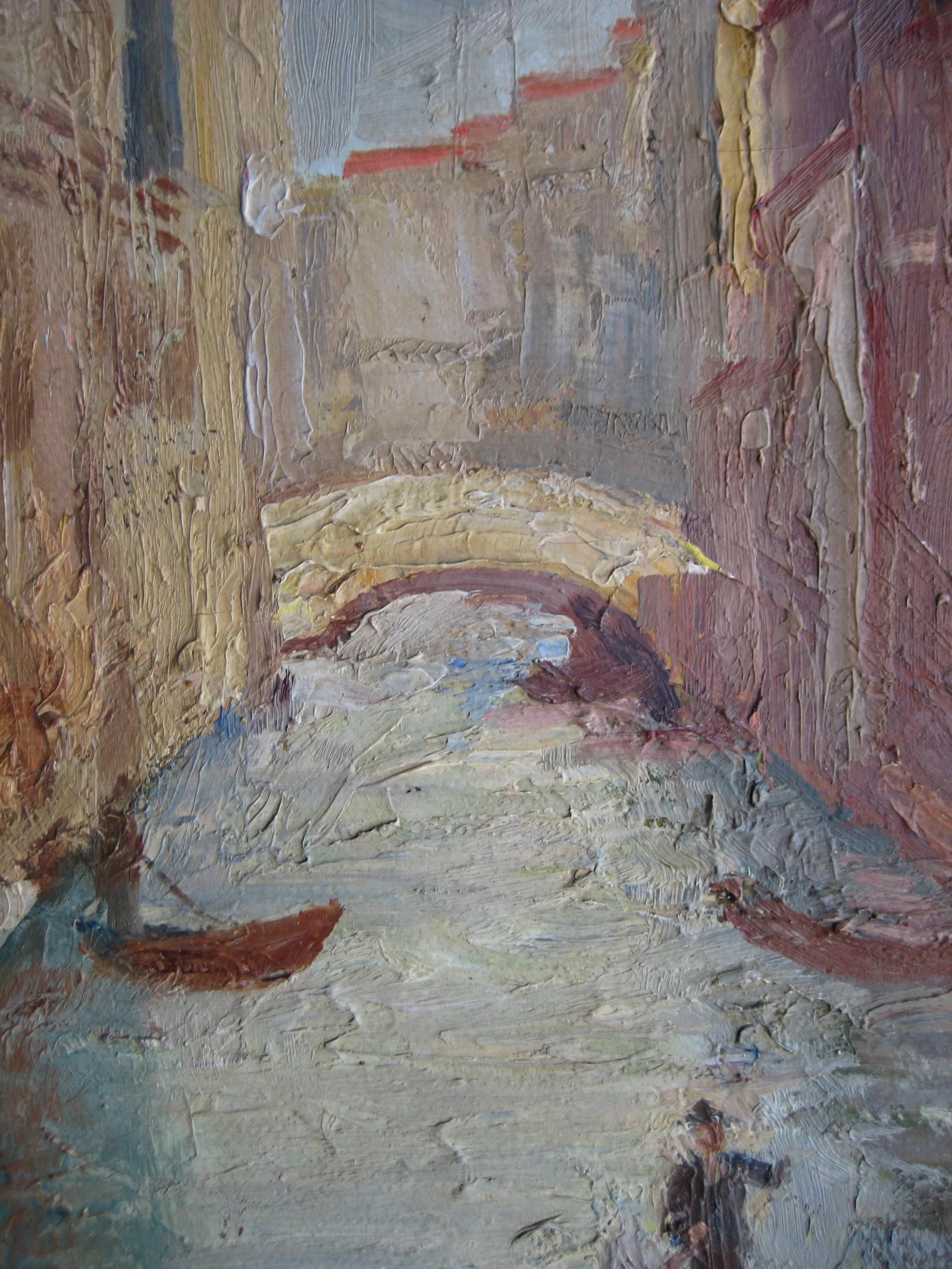 Impressionist Style Oil Painting of Venise Circa 1930 - 7