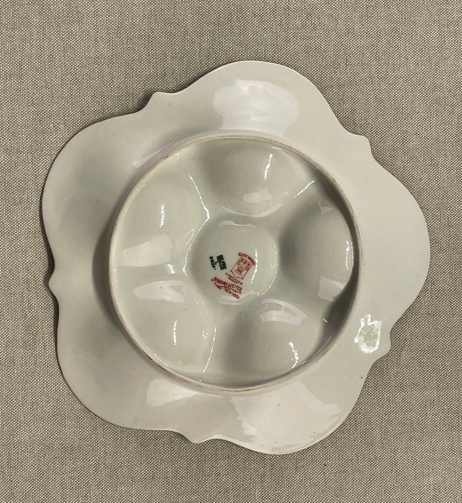 French Limoges Oyster Plates for Higgins & Seiter in Ny, a Pair - 2