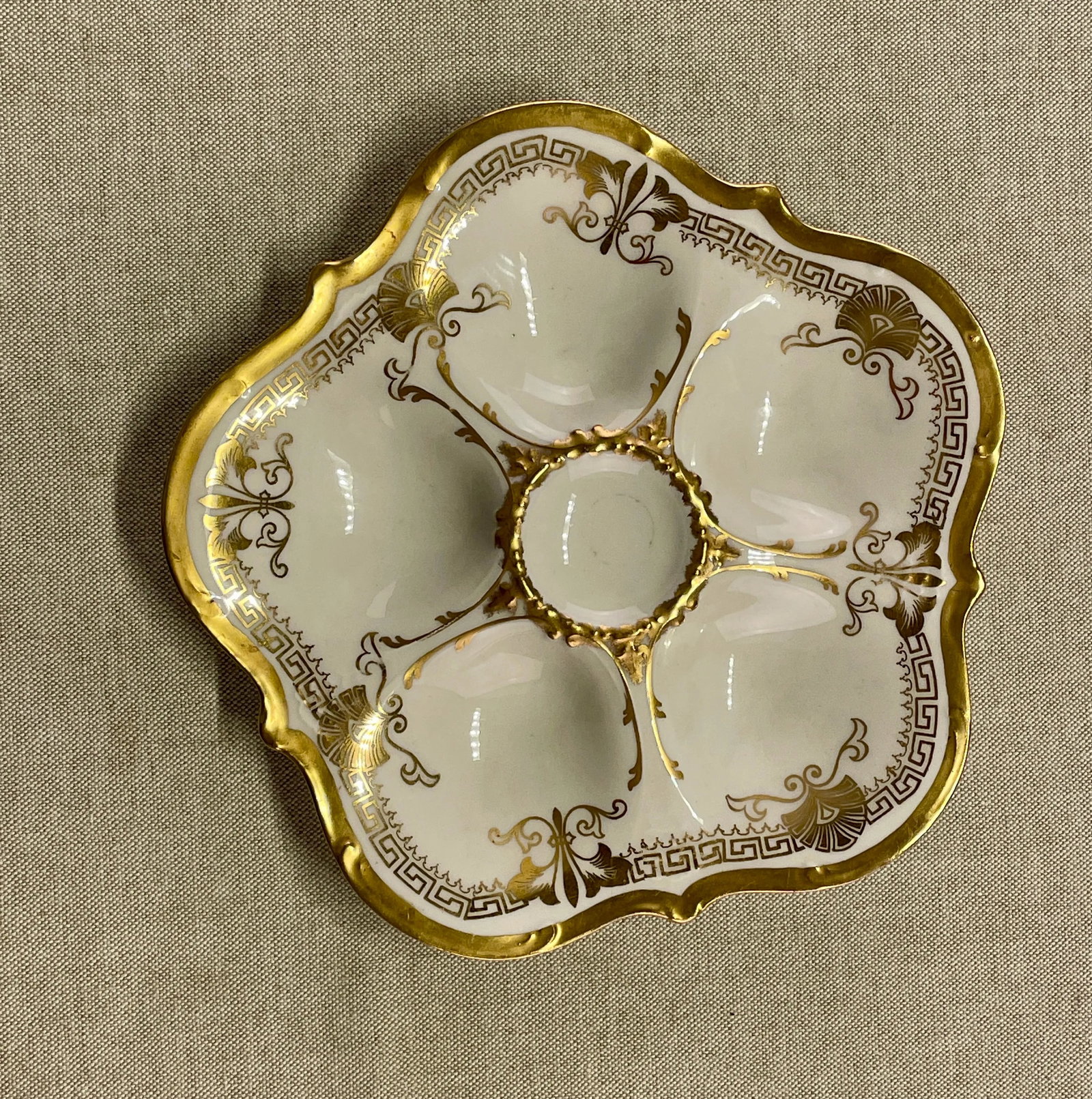 French Limoges Oyster Plates for Higgins & Seiter in Ny, a Pair - 4