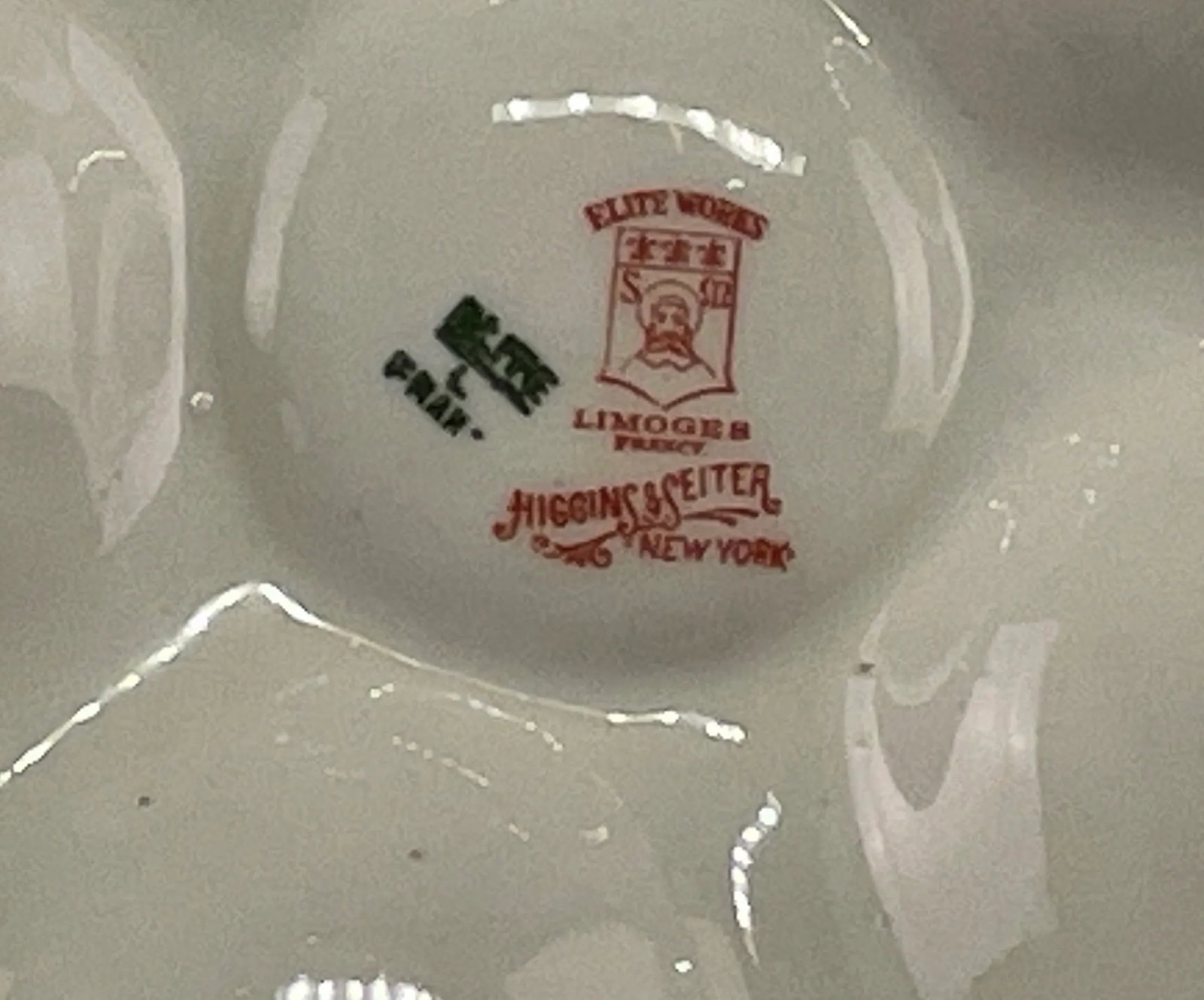 French Limoges Oyster Plates for Higgins & Seiter in Ny, a Pair - 8