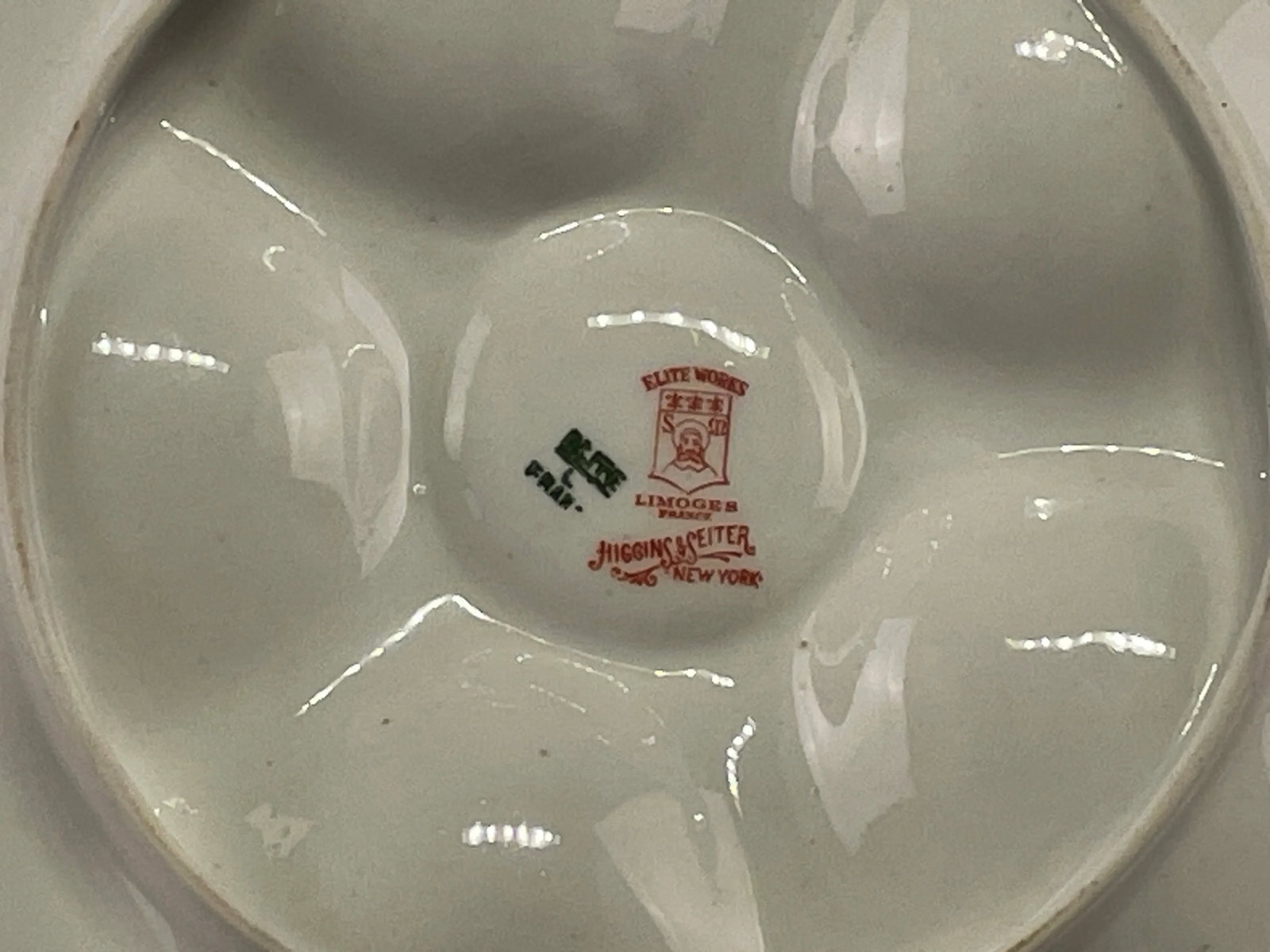 French Limoges Oyster Plates for Higgins & Seiter in Ny, a Pair - 9