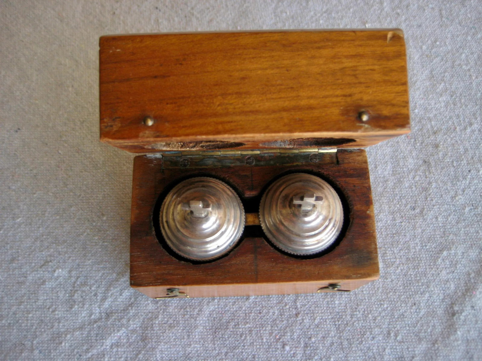 French Silver Holy Oil Stocks in Original Box, Late 1800s - 8