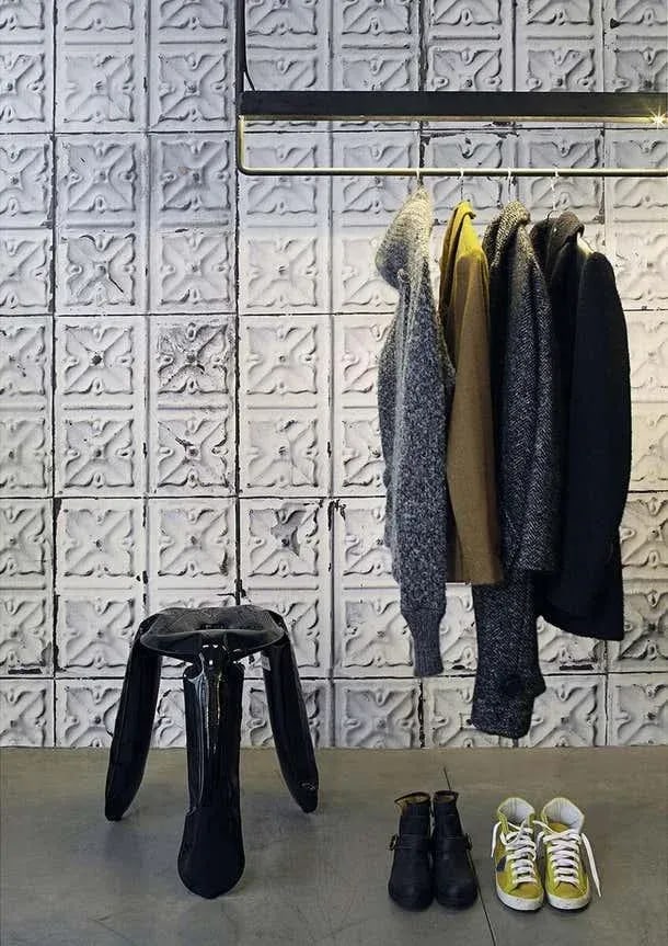 Brooklyn Tins Wallpaper by Merci Paris for Nlxl - 2 Rolls - 4