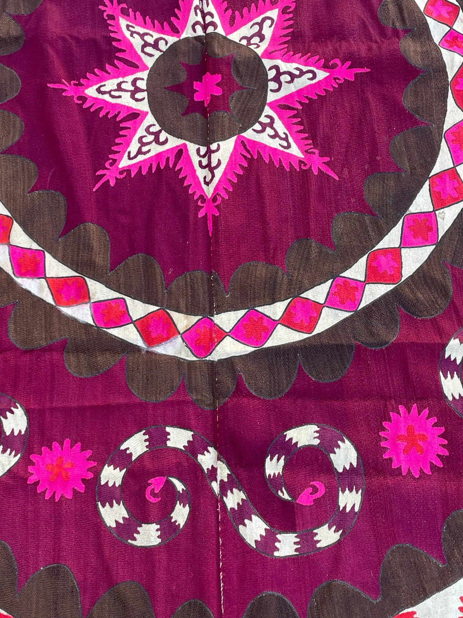Stunning Hand Embroidered Suzani Bed Covering - 10