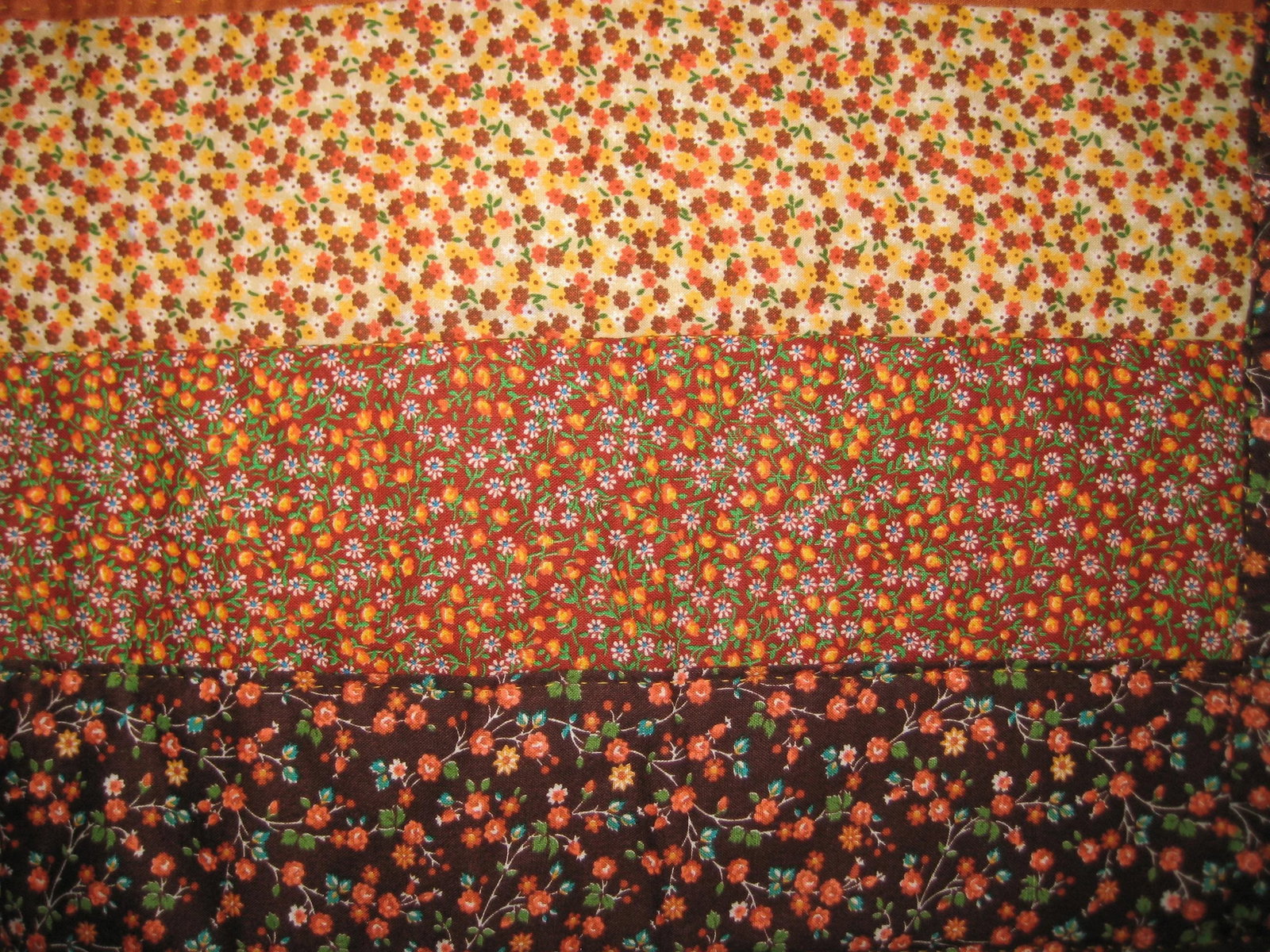American Amish Mid Century Quilt Thanksgiving Colors - 5