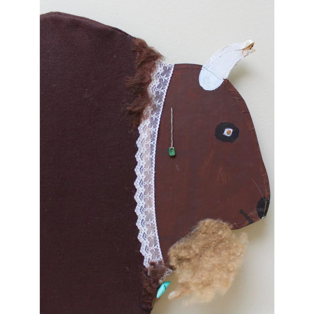 Folk Art Buffalo by Renowned Navajo Artist Mamie Deschille - 2