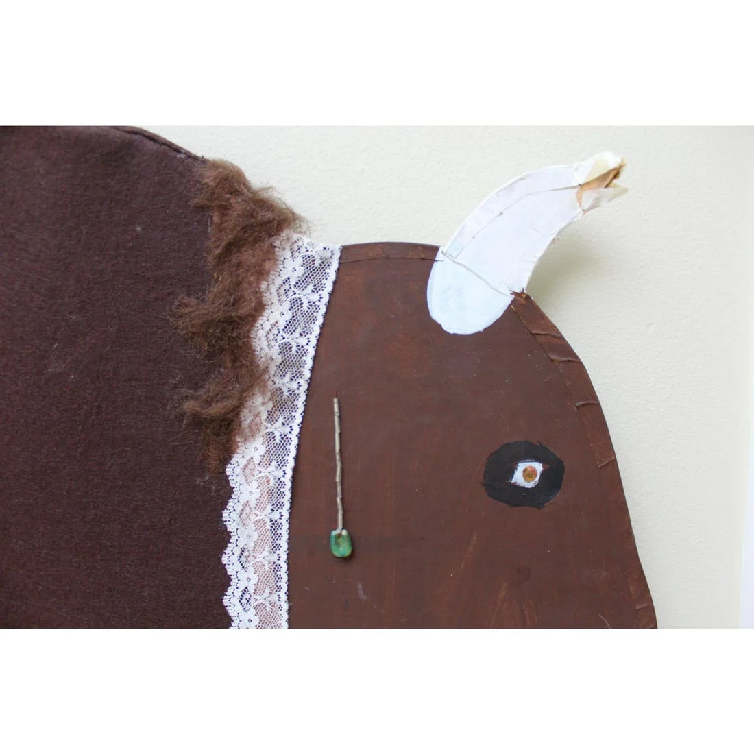 Folk Art Buffalo by Renowned Navajo Artist Mamie Deschille - 4