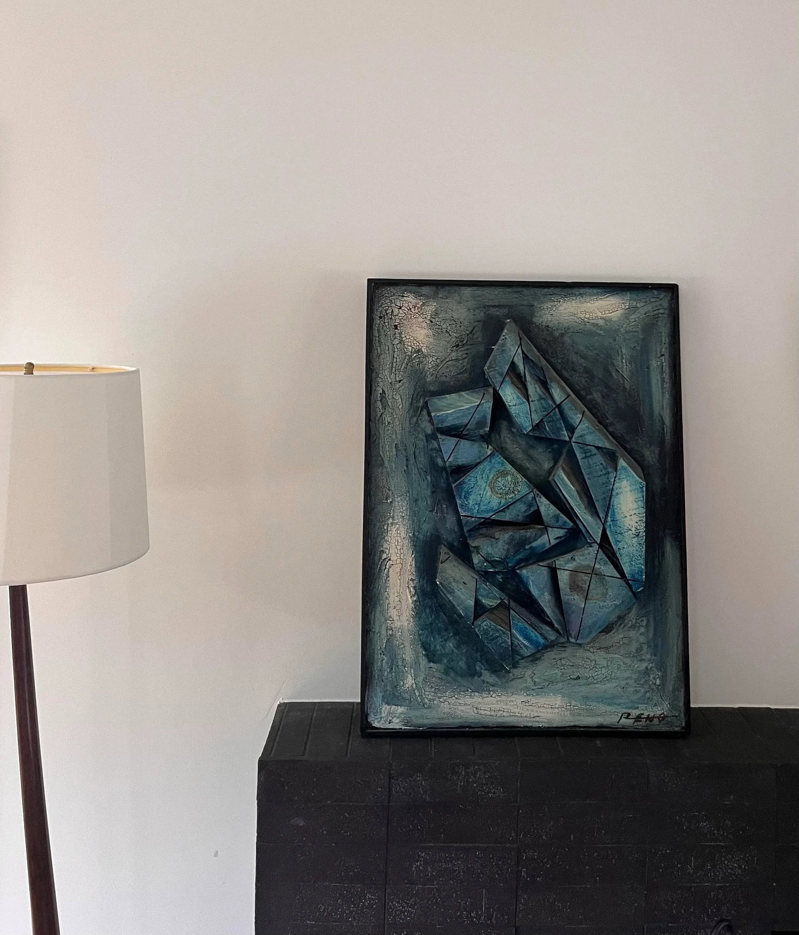 Signed Mixed Media Abstract Art by Ralph Eno - 4