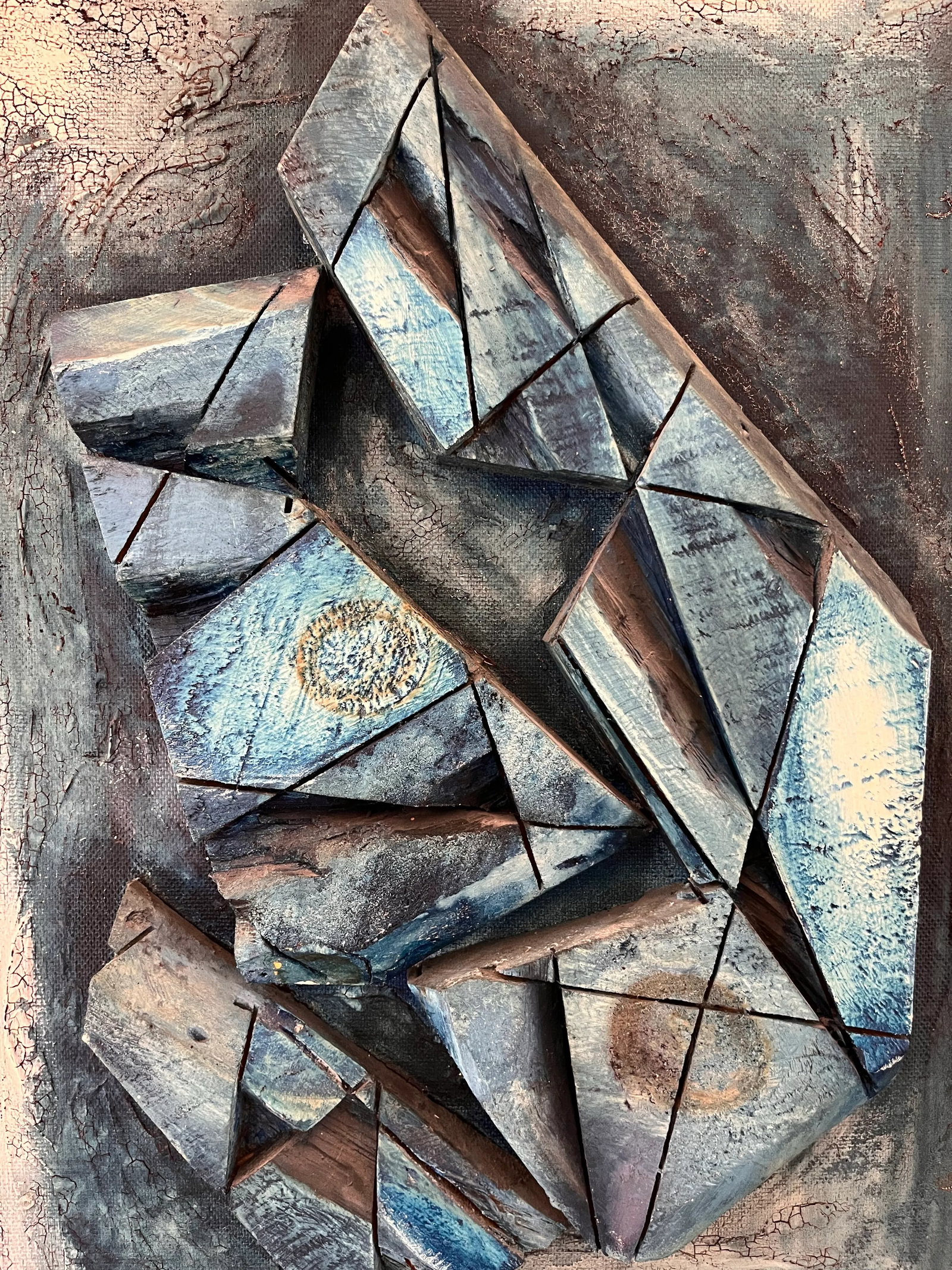 Signed Mixed Media Abstract Art by Ralph Eno - 5
