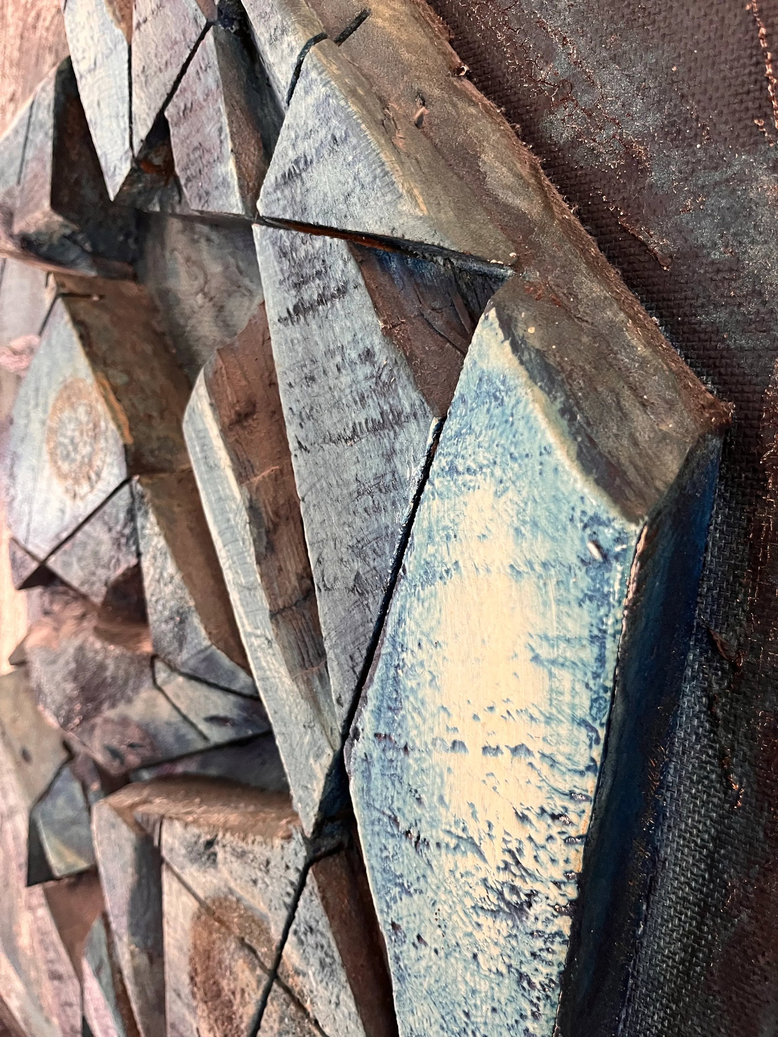 Signed Mixed Media Abstract Art by Ralph Eno - 8