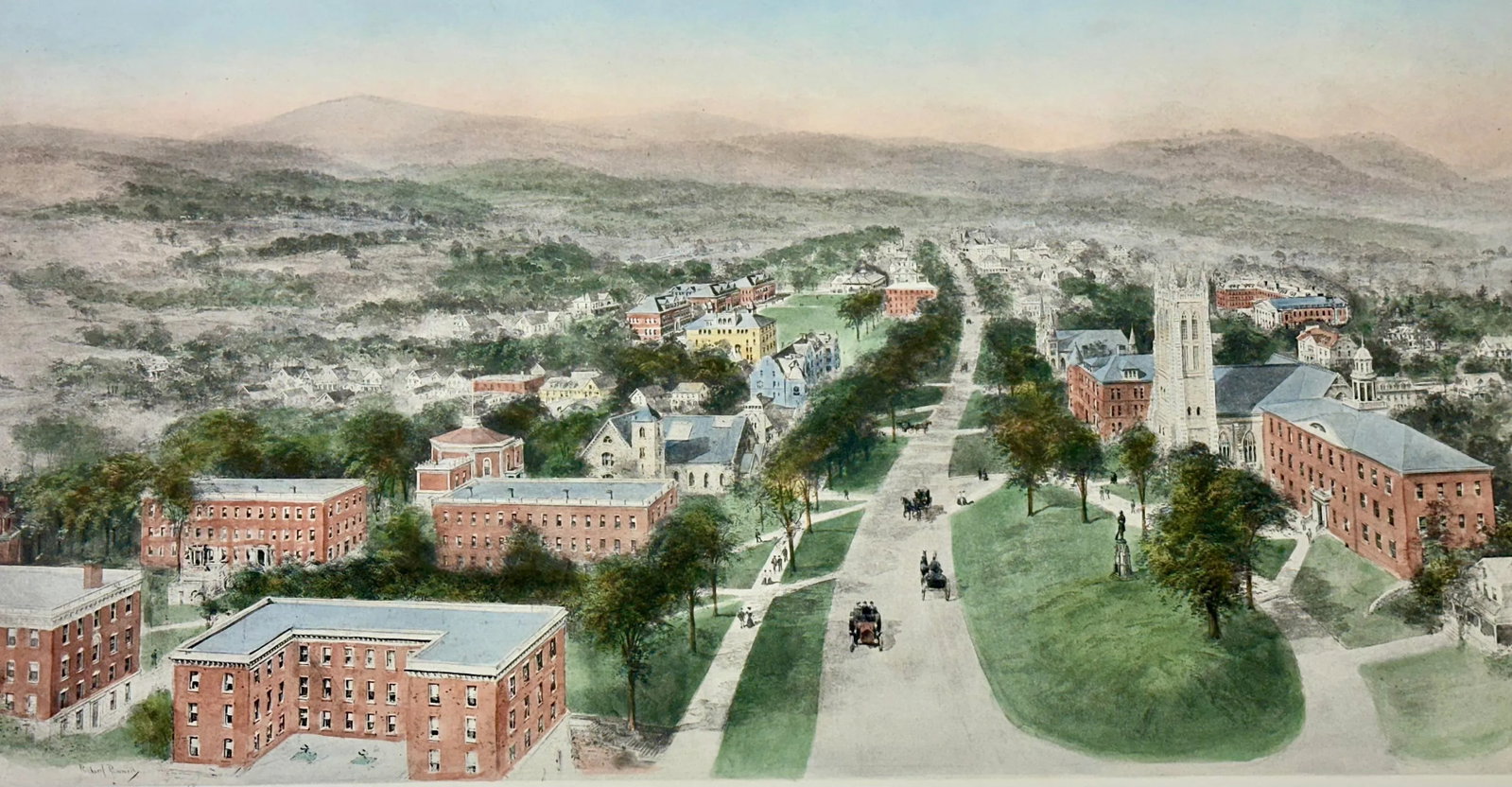 Williams College, After Richard Rummell, c.1913 "” Hand-Colored Print Wove Paper, Large - 2