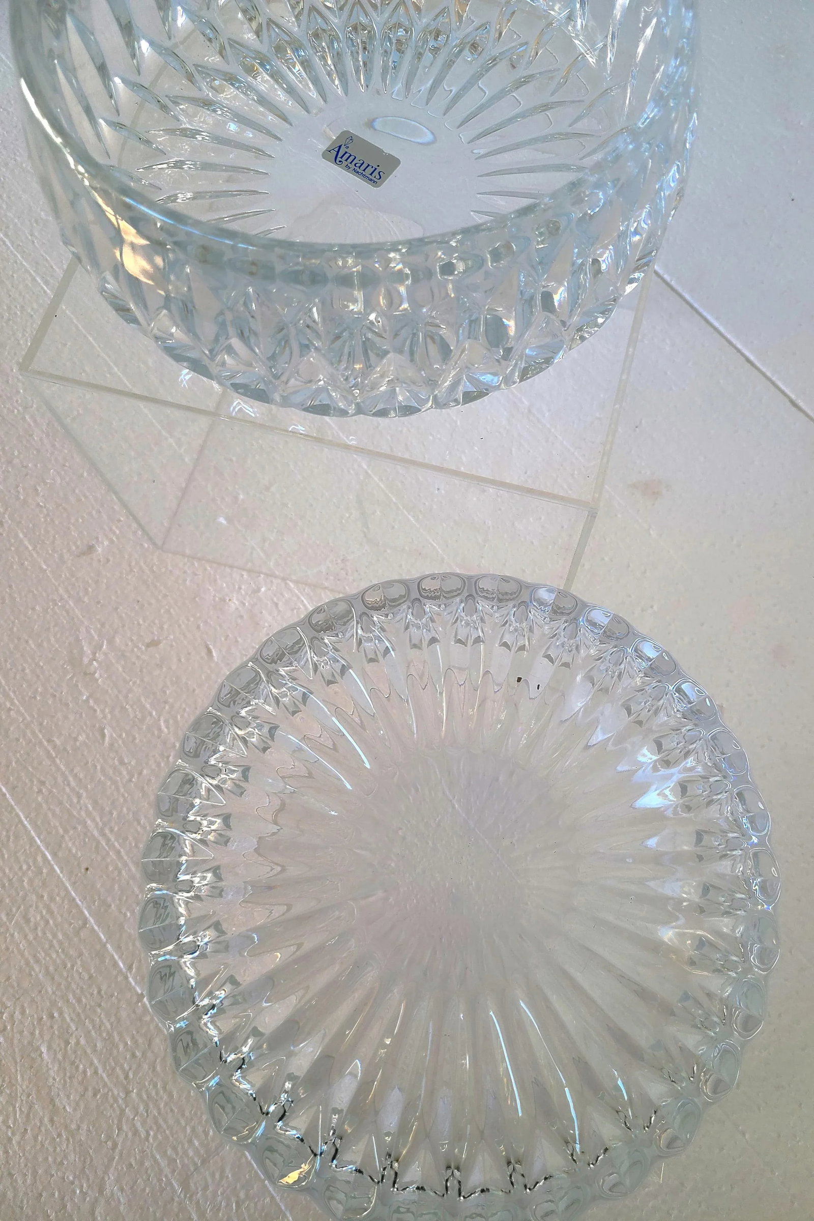 Set of 2 Gorham Althea Cut Full Lead Crystal Bowls, 1980s - 4
