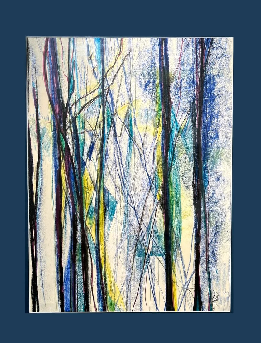 Tall Trees, a Modern Abstract Painting - 2