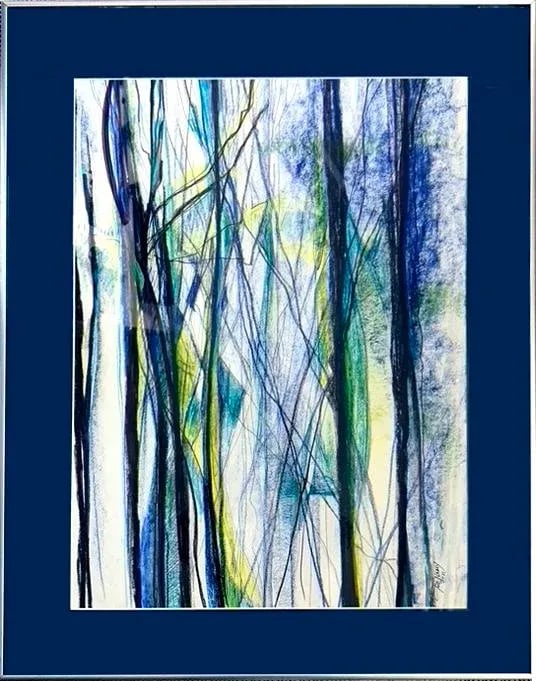 Tall Trees, a Modern Abstract Painting - 6