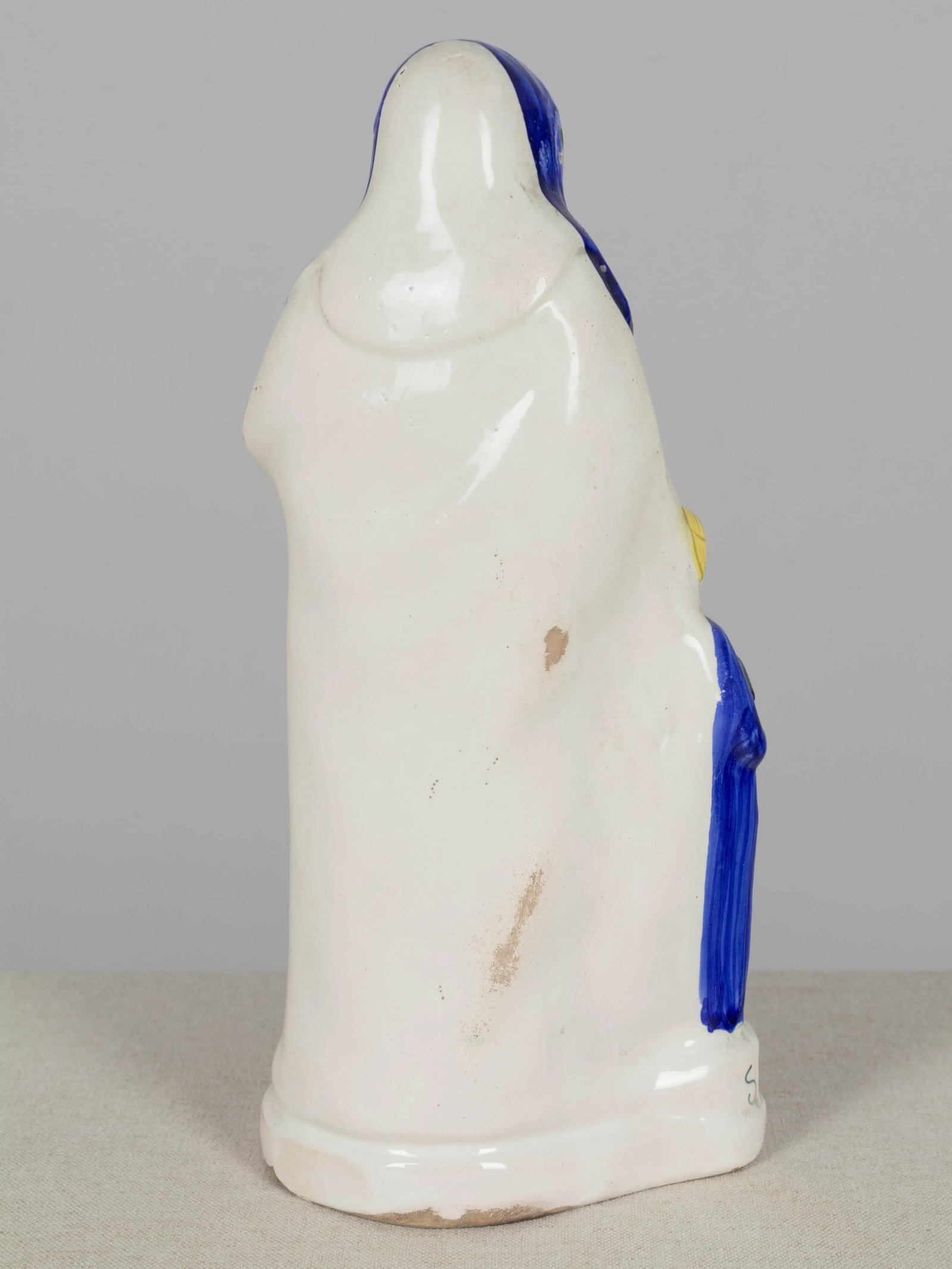 French Henriot Quimper Faience Statue of Virgin Mary & St. Anne - 2