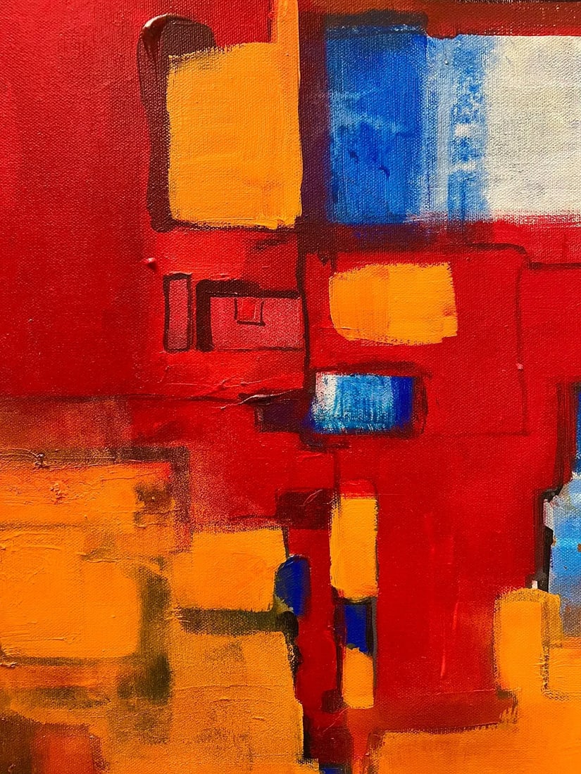 City Heat Modern Abstract Original Painting - 5