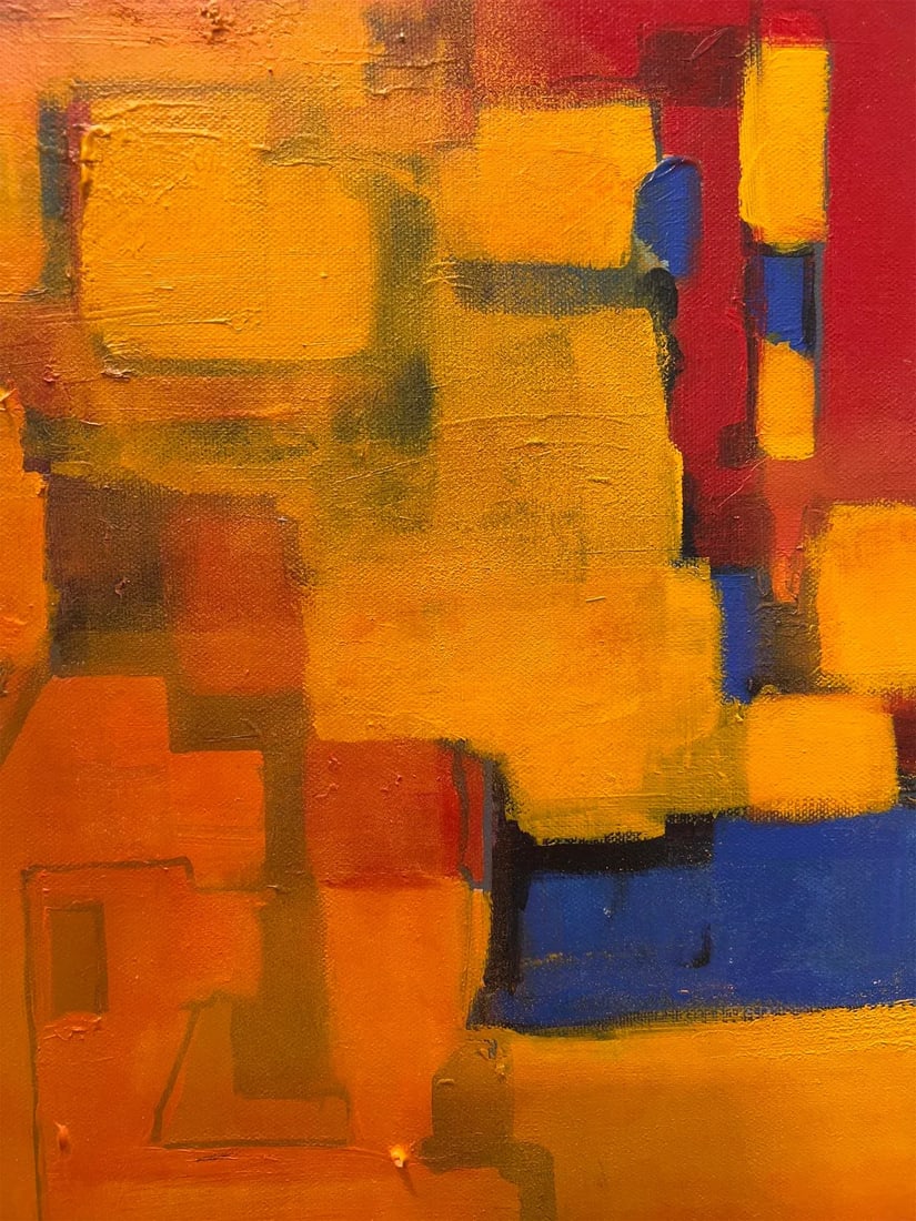 City Heat Modern Abstract Original Painting - 6