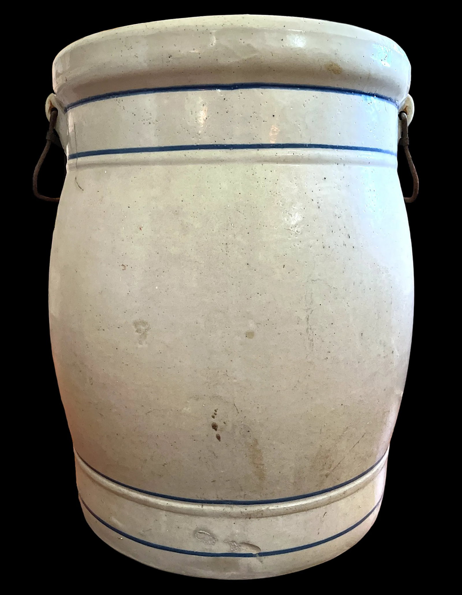 Antique Primitive 10 Gallon Red Wing Pottery Union Stoneware Water Cooler - 4
