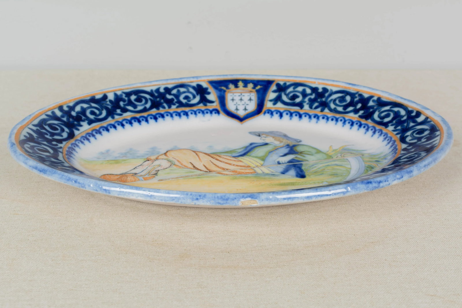 French Henriot Quimper Faience Platter - 4