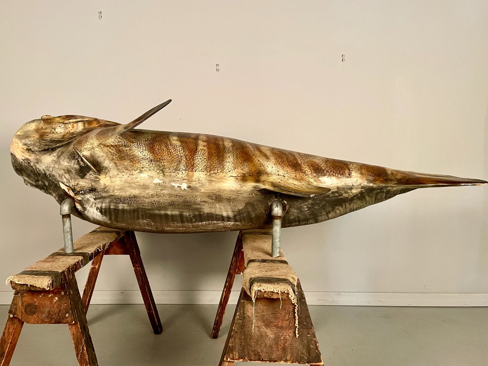 Large Wall 7' Long Hanging Fish Sculpture - 12