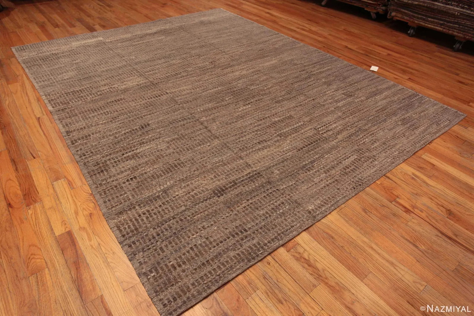 Nazmiyal Collection Neutral Earthy Tribal Geometric Modern Large Rug - 2