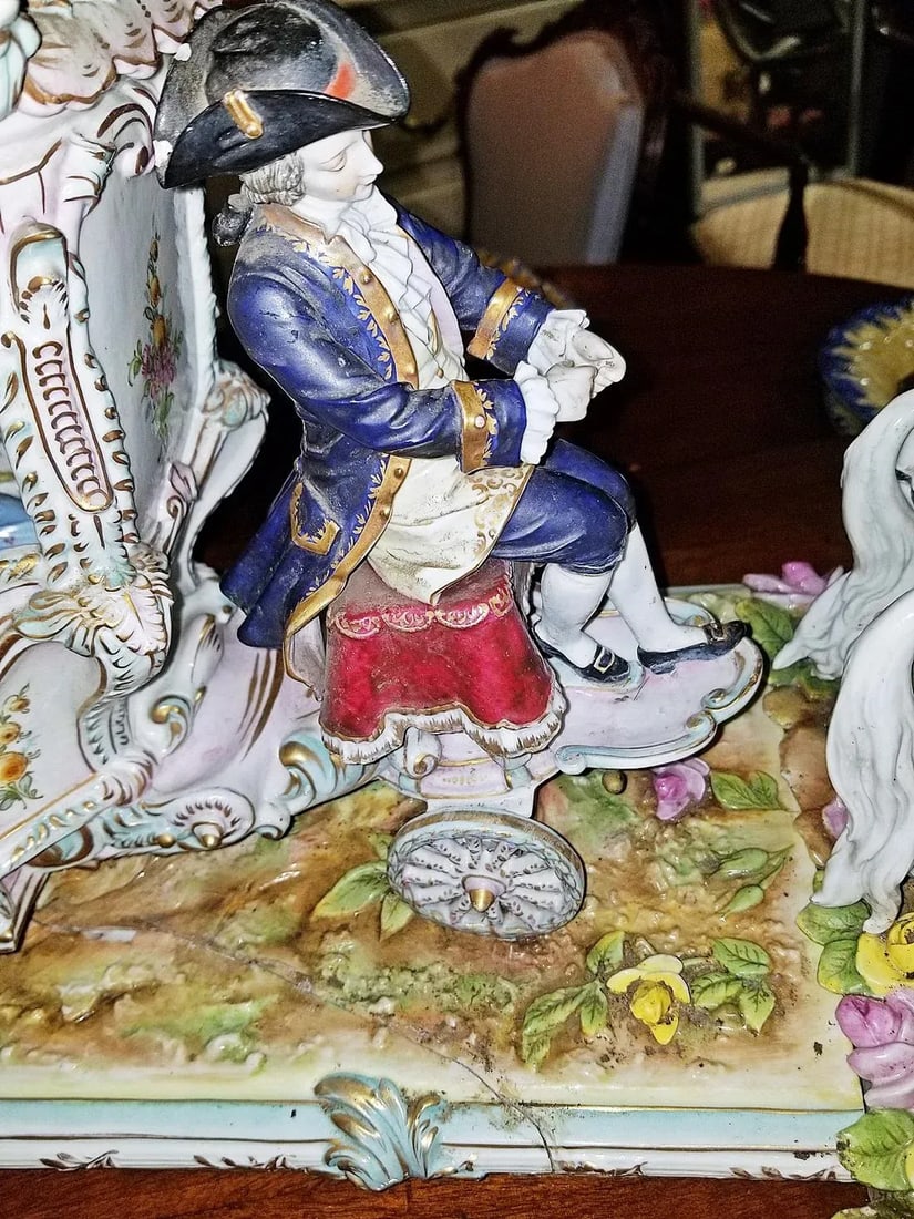 Late 19th Century Capodimonte Style Luigi Fabris Monumental Porcelain Coach - 9