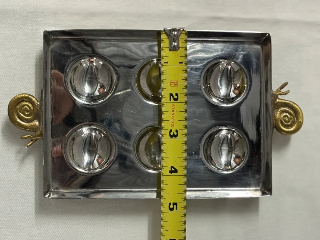 Michael Aram Gold Snail Escargot Plates- Set of 4 - 5