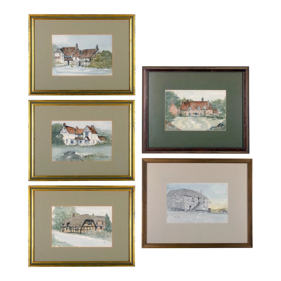 Thomas Taylor Ireland - British Pubs Watercolor Paintings - Set of 5 (1 of 11)