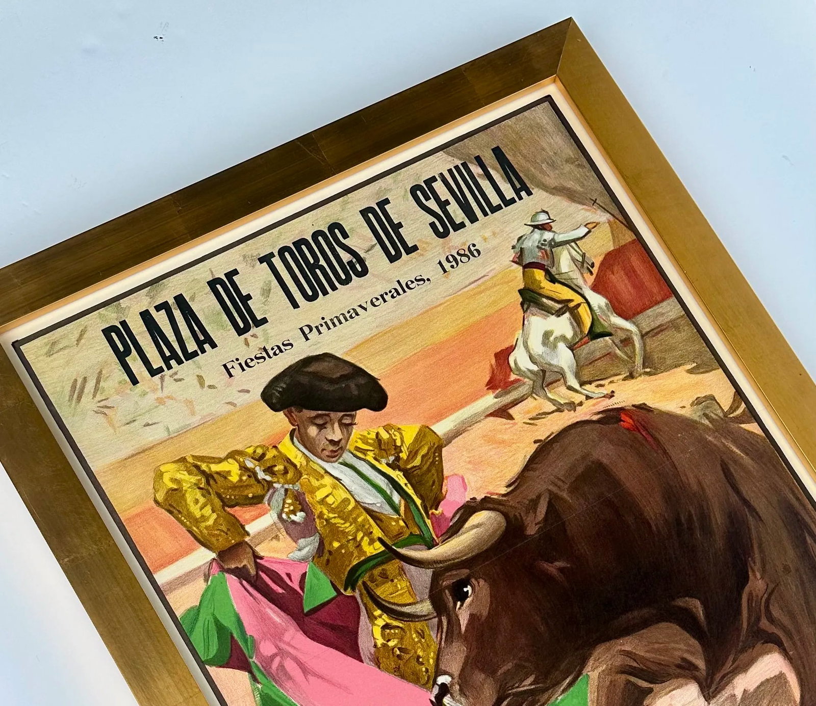 1986 Plaza De Toros De Sevilla Bullfight Poster – Fiestas Primaverales, TÃ­o Pepe - 6