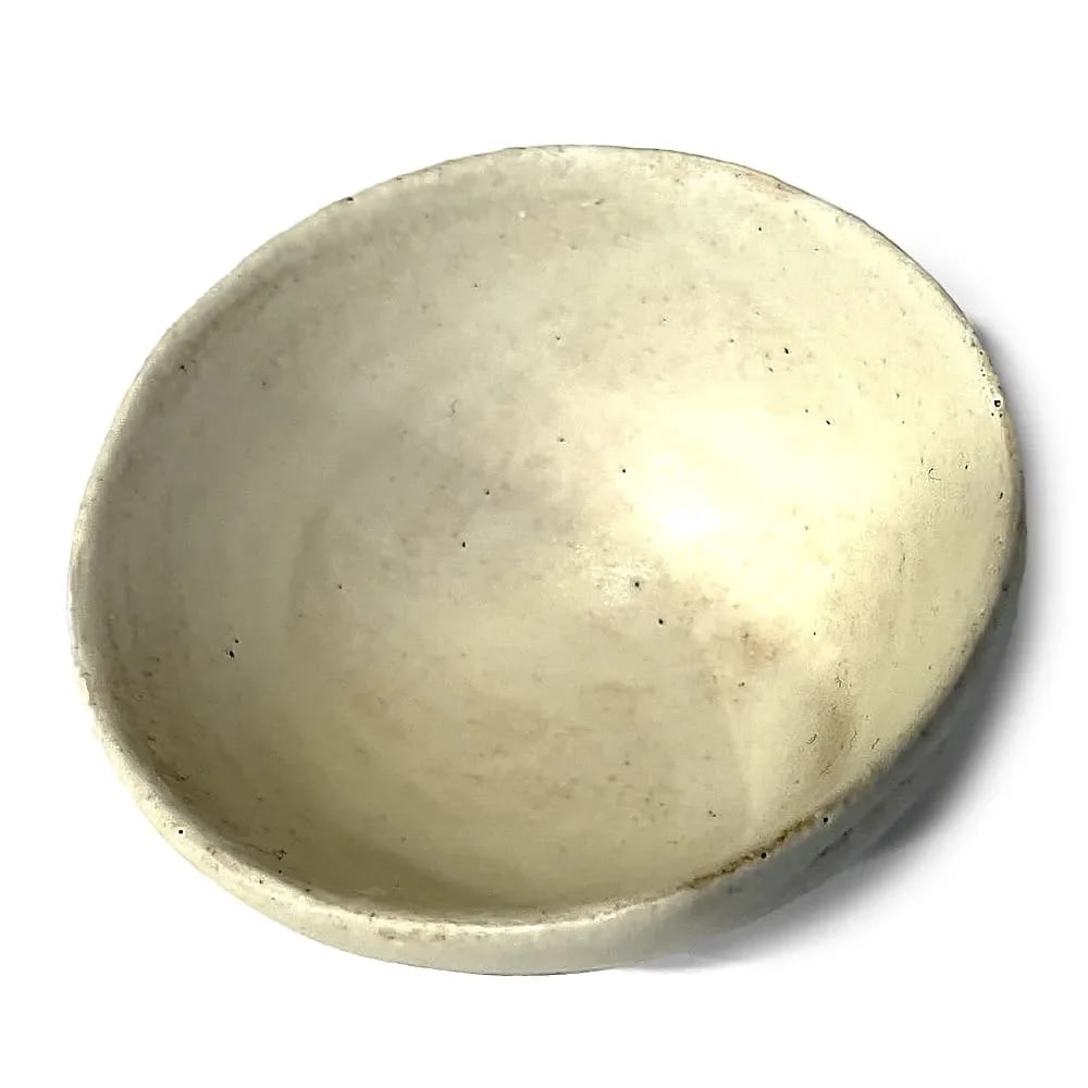 Handmade Abstract Small Oval Plate and Cup Organic in Paper Porcelain by Cortana - 6