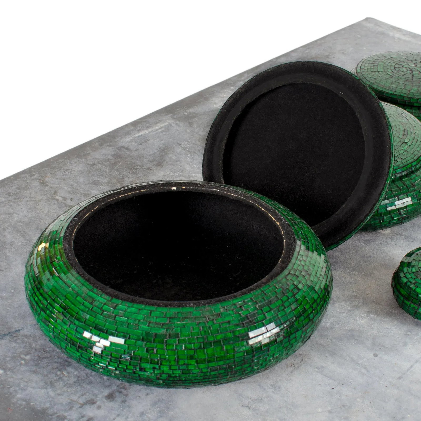 1970s Jobi Brazil Mosaic Glass Boxes - Set of 4 - 6