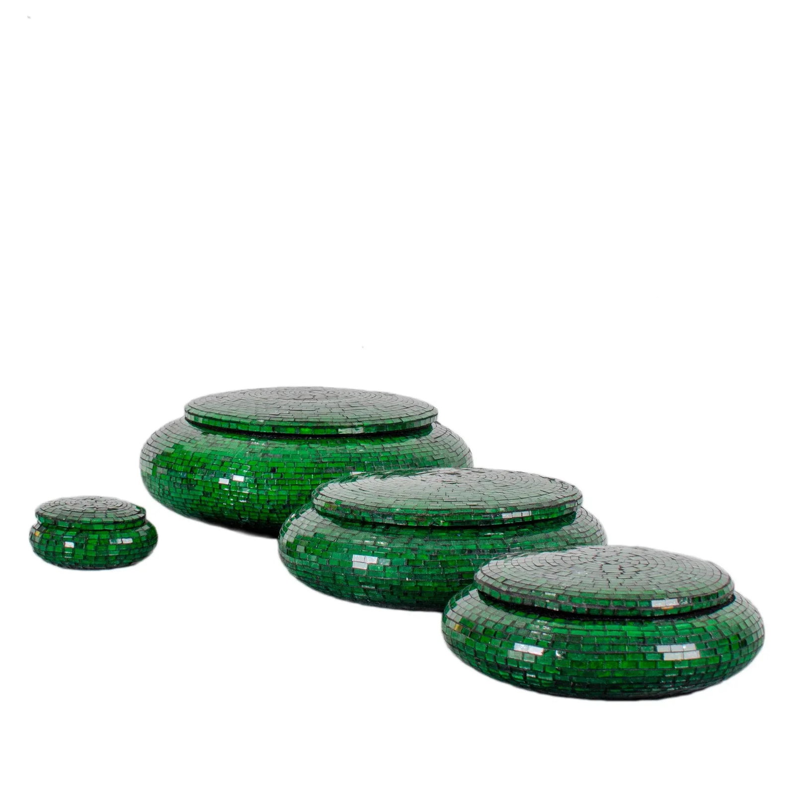 1970s Jobi Brazil Mosaic Glass Boxes - Set of 4 - 8