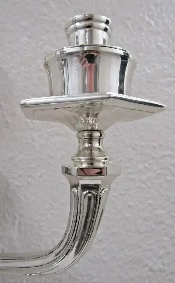 Eichholtz Creel Silver Dual Wall Candle Sconce Lantern - 10