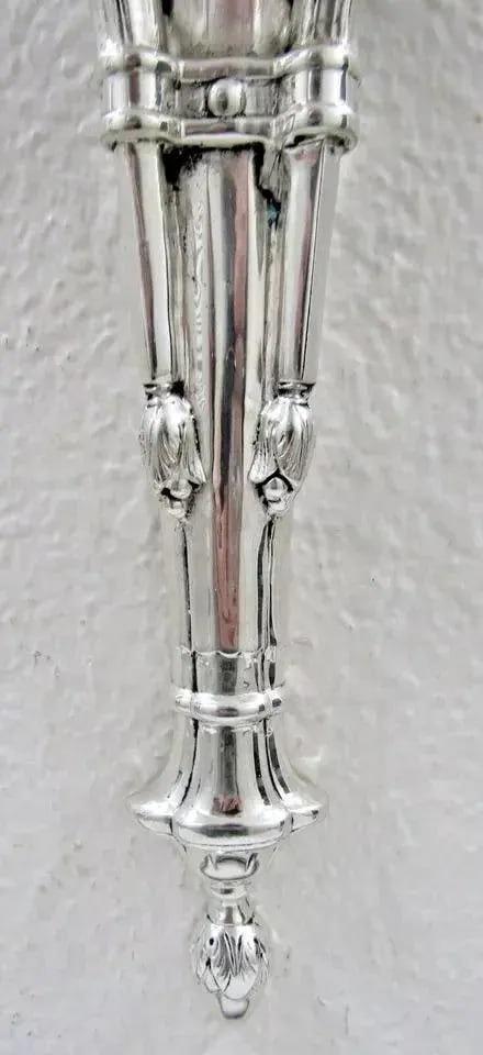 Eichholtz Creel Silver Dual Wall Candle Sconce Lantern - 4