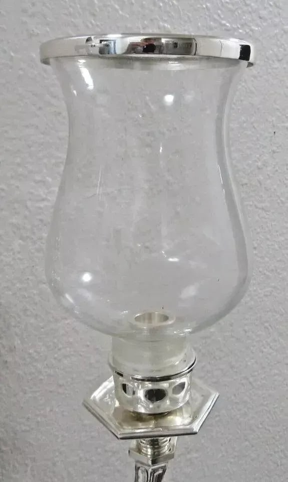 Eichholtz Creel Silver Dual Wall Candle Sconce Lantern - 5