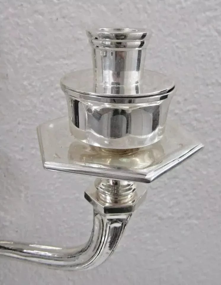Eichholtz Creel Silver Dual Wall Candle Sconce Lantern - 7