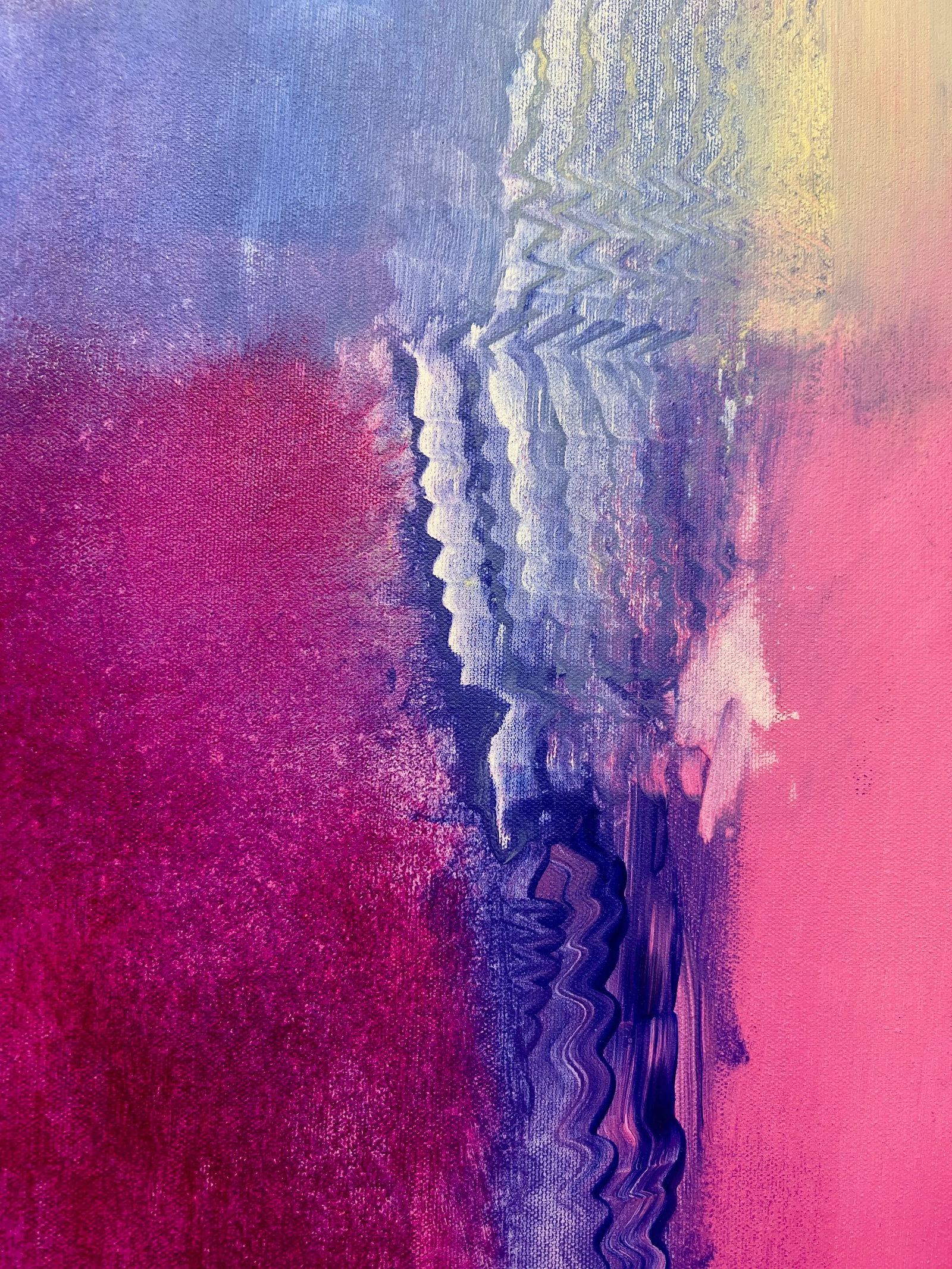 Flamingo Original Abstract Painting - 3
