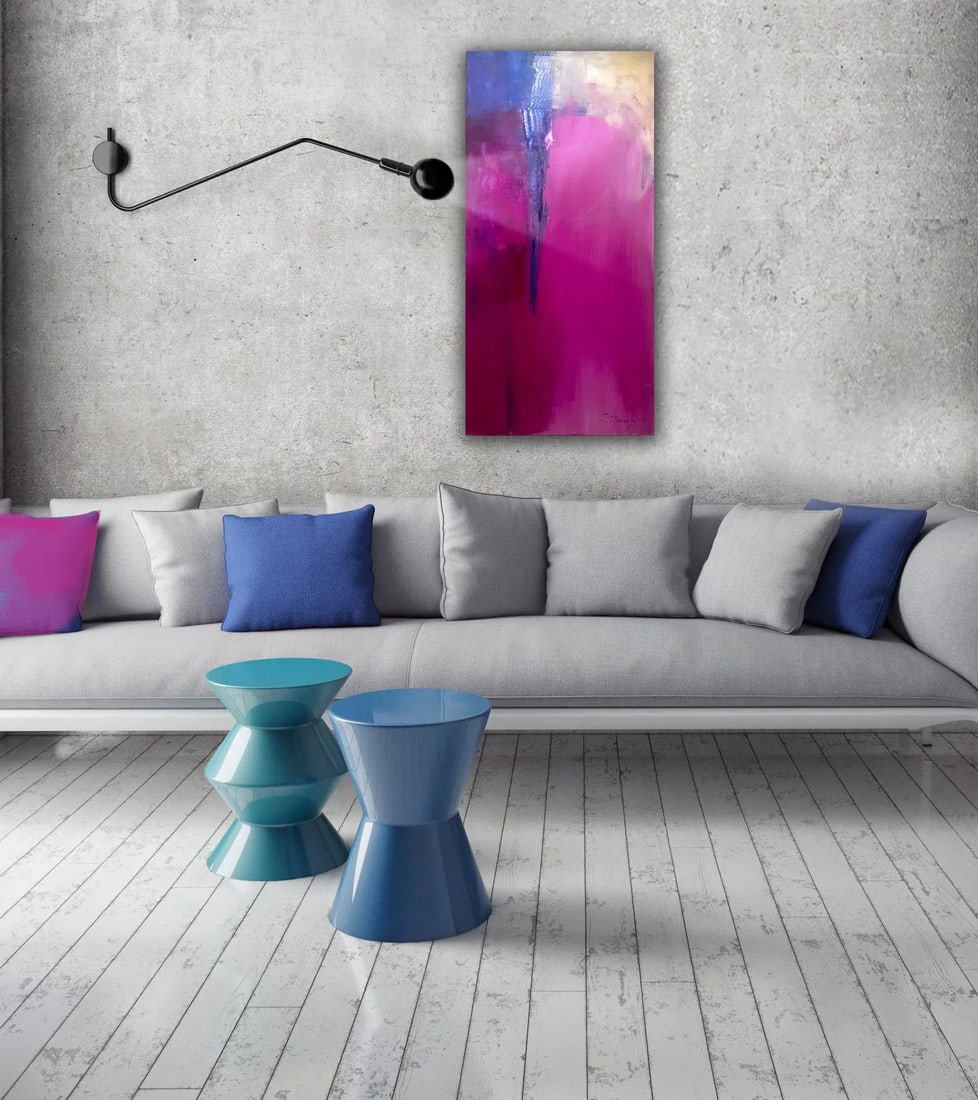Flamingo Original Abstract Painting - 8