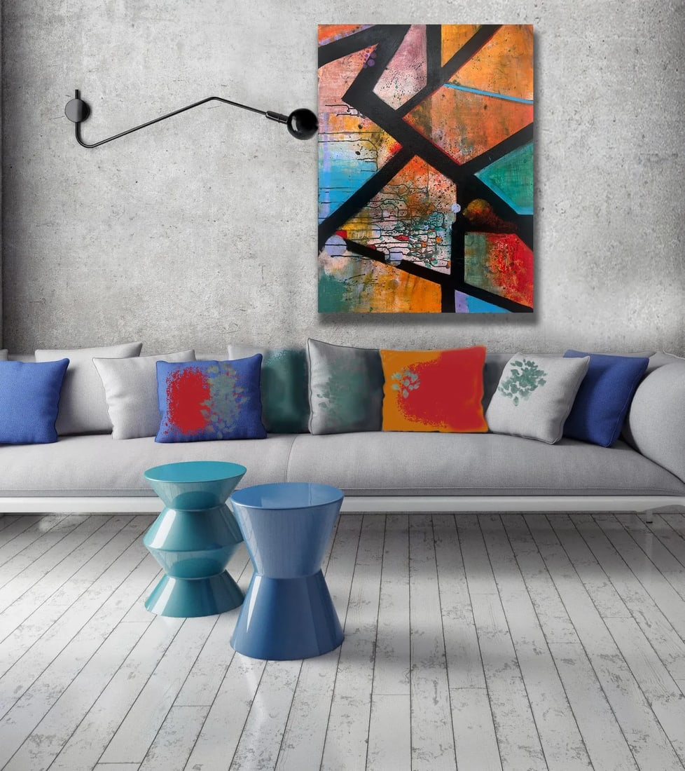 Crossroads, an Abstract Painting - 2