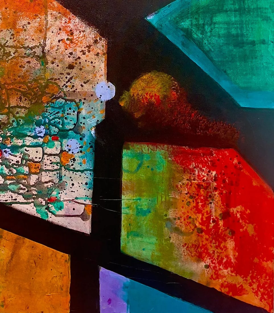 Crossroads, an Abstract Painting - 7