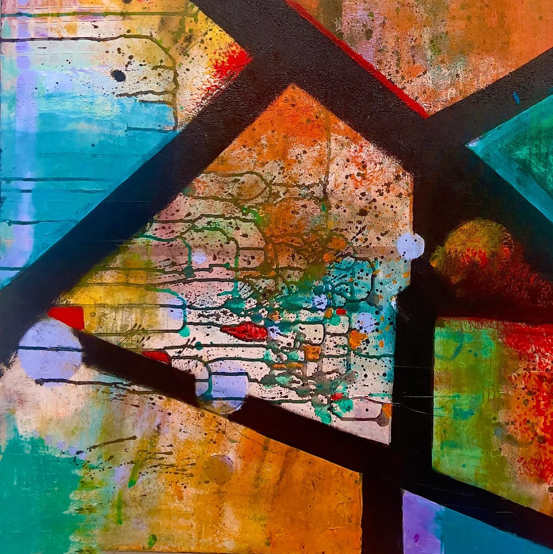 Crossroads, an Abstract Painting - 8
